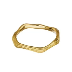 Maanesten - Rita vergoldeter ring  silber