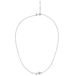 Maanesten - Rosanna Halskette in silber mit Rosenanhänger