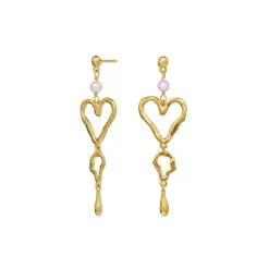 Maanesten - Sabrina Ohrringe in vergoldete silber