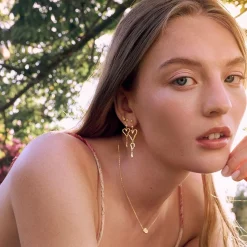 Maanesten - Sabrina Ohrringe in vergoldete silber