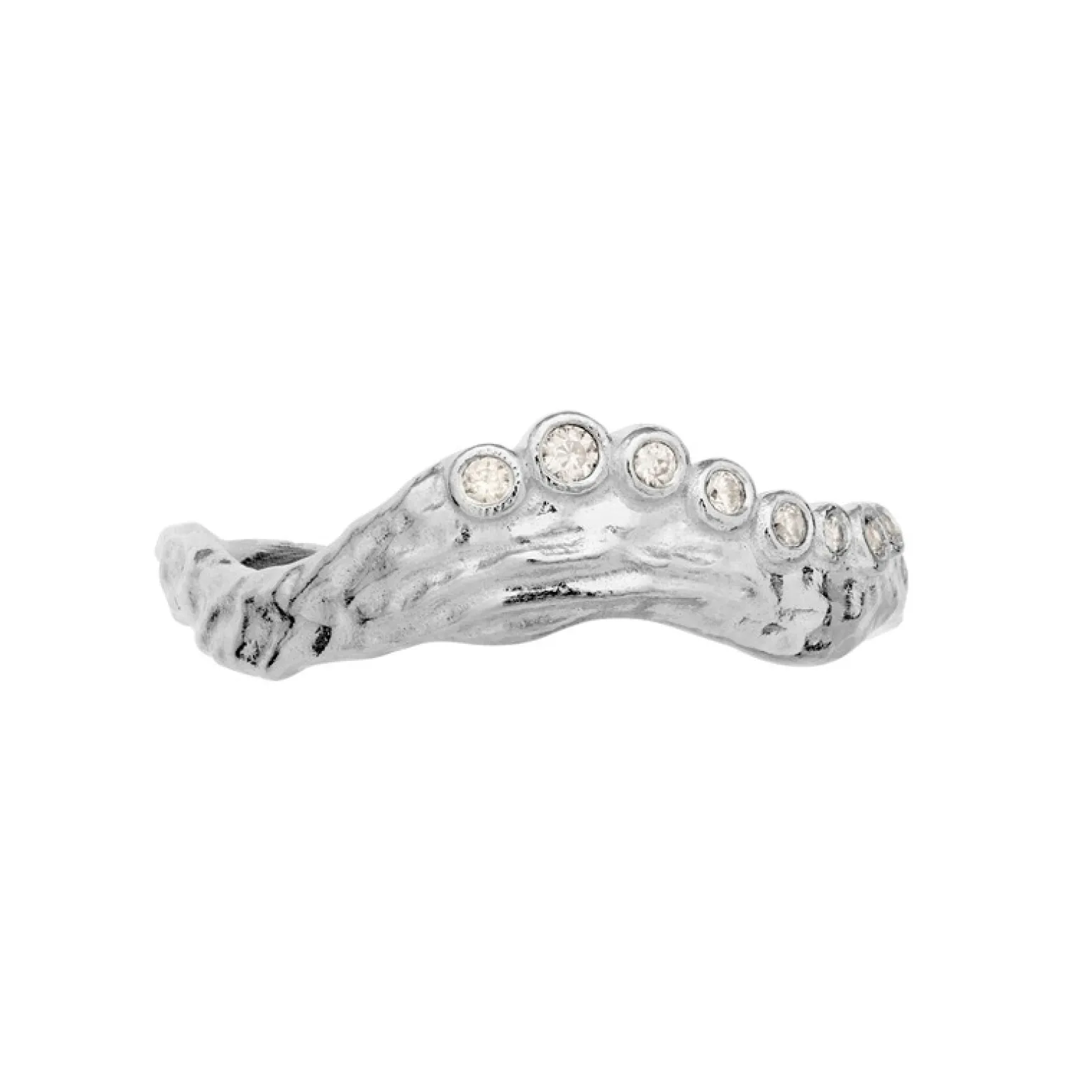 Maanesten - Selene Ring in silber mit zirkonia