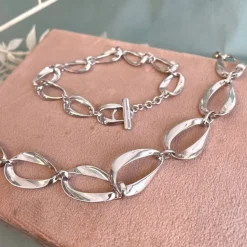 Mads Z - Aura-Halskette aus silber mit großen Gliedern