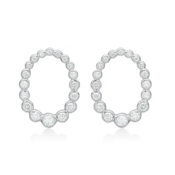 Mads Z - Aurora's Kiss Ohrringe in silber mit Topas