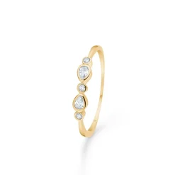 Mads Z - Blanca ring i 8 kt. gold mit zirkonia