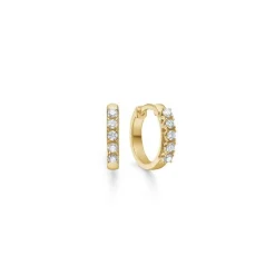 Mads Z - Crown Alliance Ohrringe aus 14 Karat Gold mit Diamanten von insgesamt 10 x 0,04 Karat.
