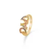 Mads Z - DAD Ring aus 14 Karat Gold mit echtem Stein