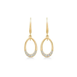 Mads Z - Destiny-Ohrringe aus 8kt. Gold mit Zirkonia