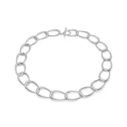 Mads Z - Ellipse-Halskette öffnen in silber**