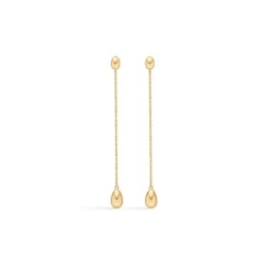 Mads Z - Ellipse-Ohrringe aus 14 Karat Gold
