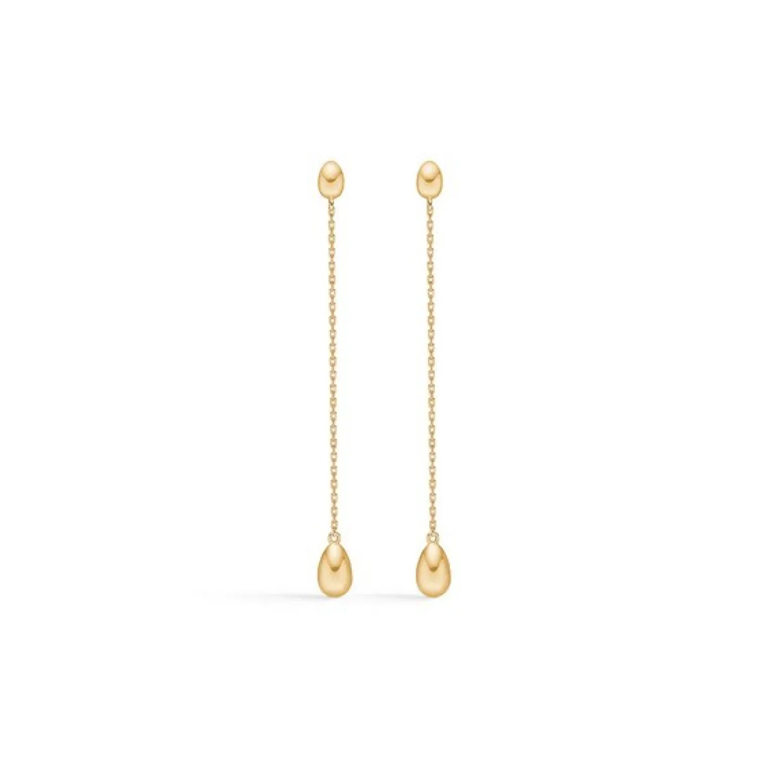 Mads Z - Ellipse-Ohrringe aus 14 Karat Gold