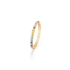 Mads Z - Everest Ring mit farbigem Zirkon aus 8kt. Gold