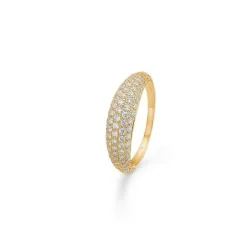 Mads Z - Half Moon ring aus 14 Karat Gold mit insgesamt 0,80 Karat