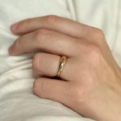 Mads Z - HALF MOON Ring aus 14 Karat Gold