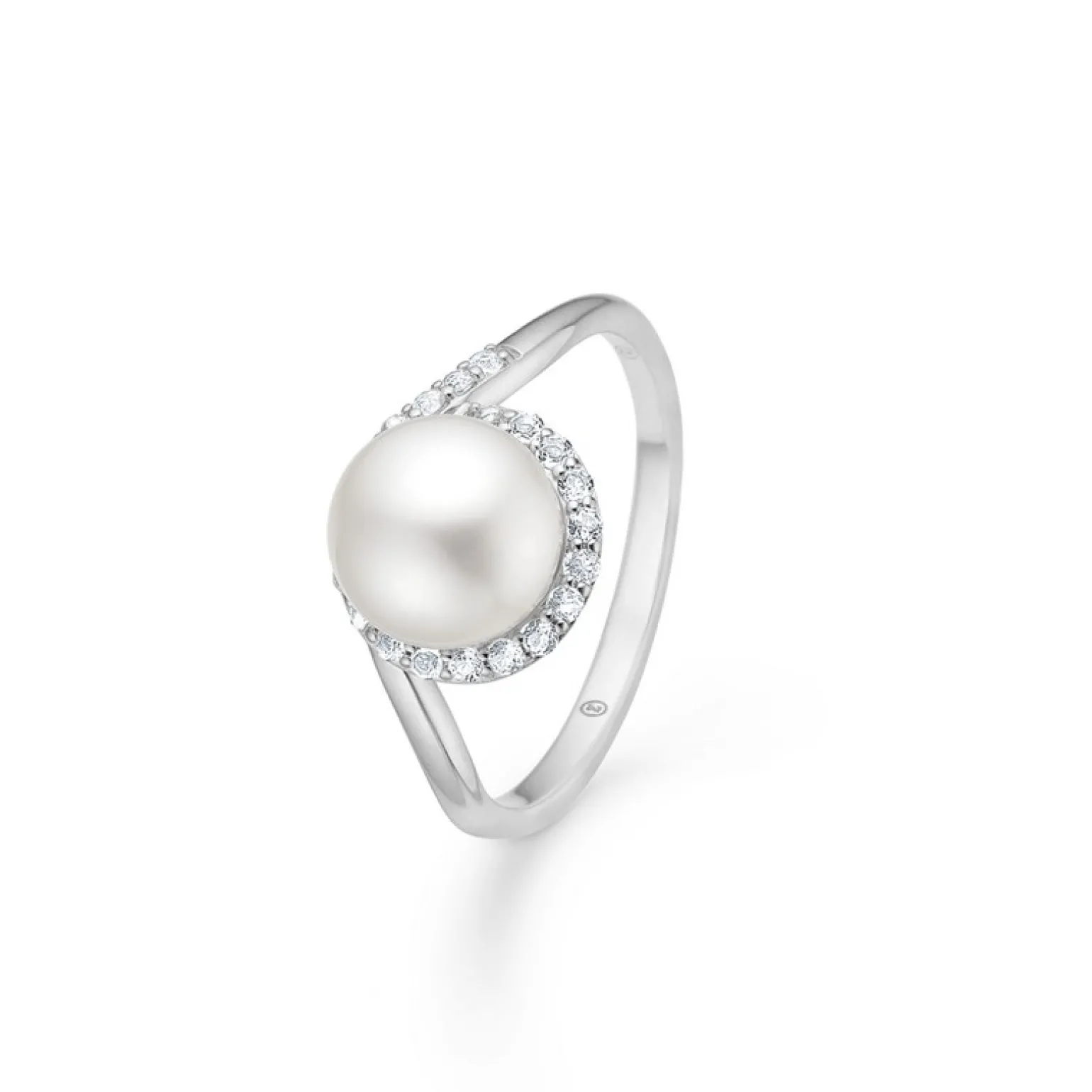 Mads Z - Kimberly Ring in silber mit Topas + Zuchtperle