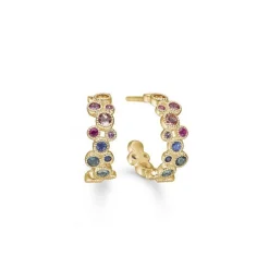 Mads Z - Luxury Rainbow Creole in 14kt. Gold