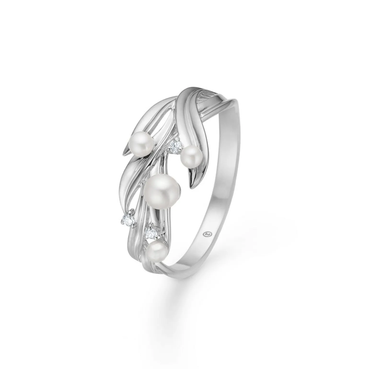 Mads Z - Morning Dew Ring aus silber mit Saphir und Perlen