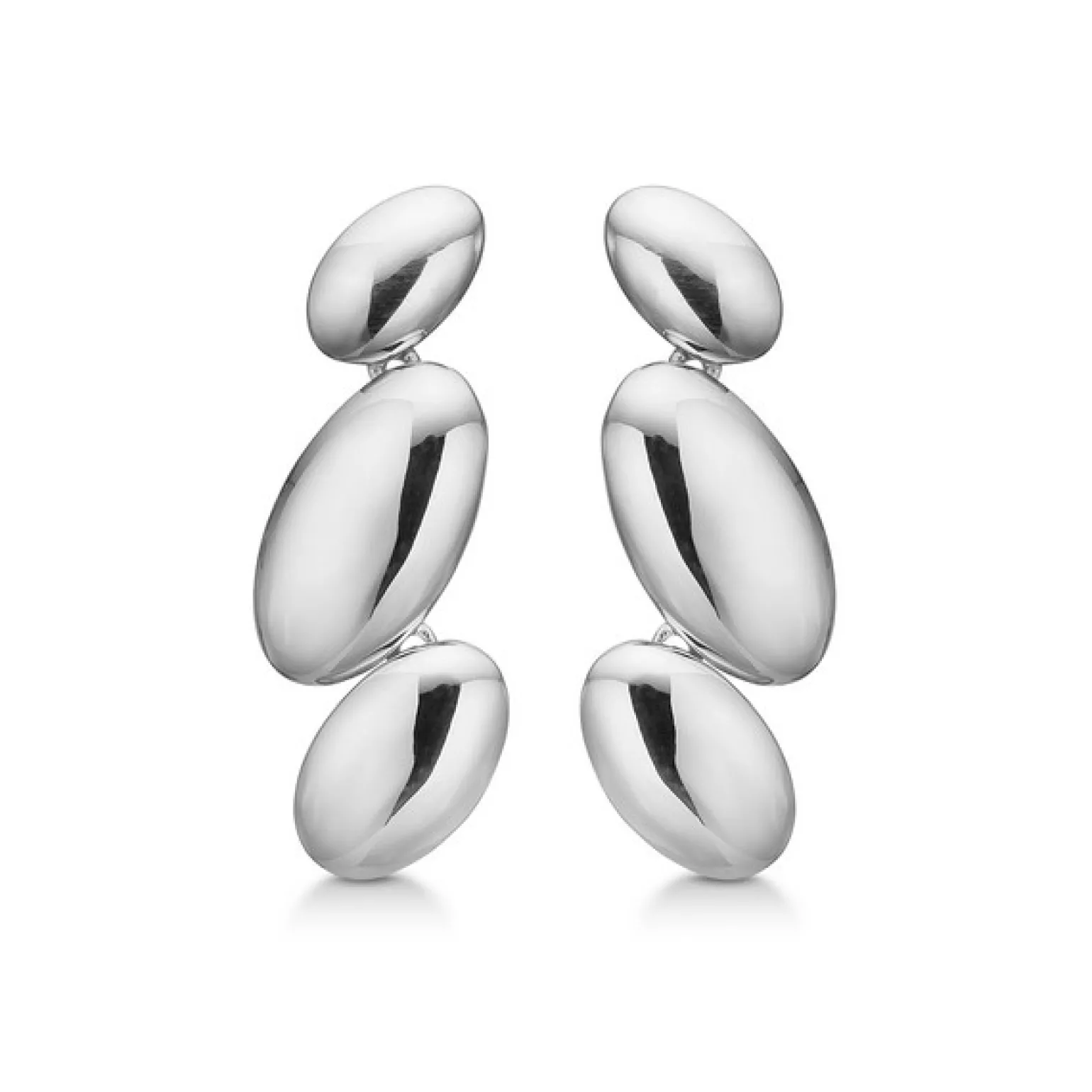 Mads Z - Pebble Ohrringe in silber**