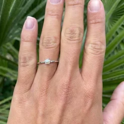 Mads Z - Poetry Solitaire Perle Ring in Silber mit Perle