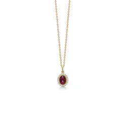 Mads Z - Royal Ruby Anhänger aus 14 Kt Gold mit insgesamt 0,12 Karat.