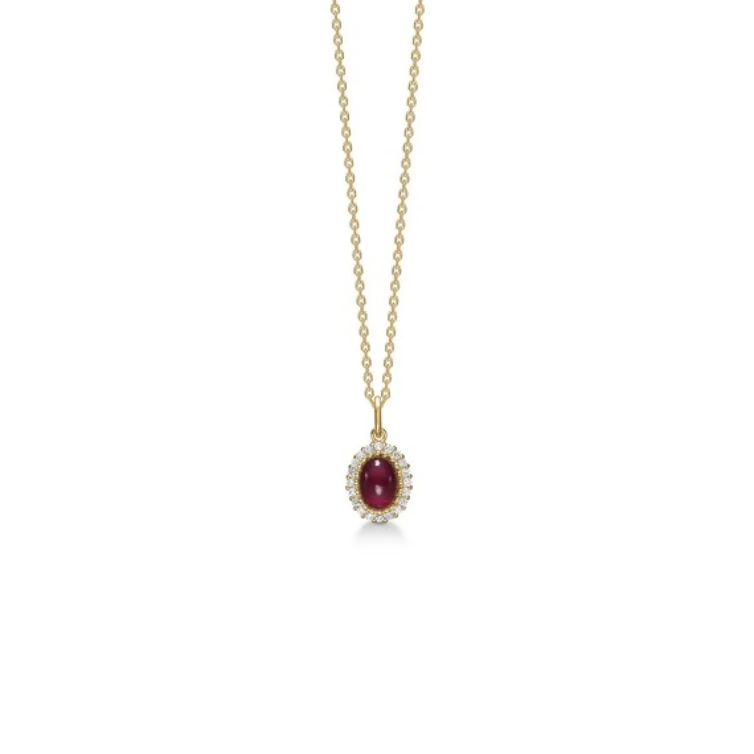 Mads Z - Royal Ruby Anhänger aus 14 Kt Gold mit insgesamt 0,12 Karat.