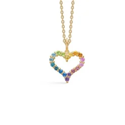 Mads Z - Tender Heart Regenbogen-Anhänger aus 14 Karat Gold