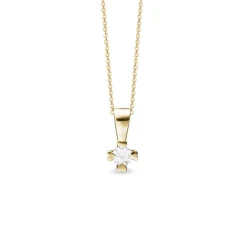 Mary Diamond-Anhänger in 14 kt Gold mit im Labor gezüchtetem Brillant von 0,25 – 1,00 ct