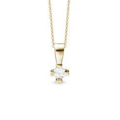 Mary Diamond-Anhänger in 14 kt Gold mit im Labor gezüchtetem Brillant von 0,25 – 1,00 ct