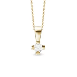 Mary Diamond-Anhänger in 14 kt Gold mit im Labor gezüchtetem Brillant von 0,25 – 1,00 ct