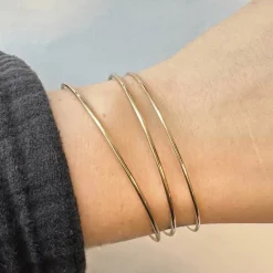 Massive Armreifen von BNH aus 14 kt. Gold