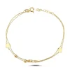 MELFIA Armband mit Doppelkette in 14kt. gold