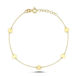 MELFIA Coin Armband mit 5 Münzen in 14kt. gold