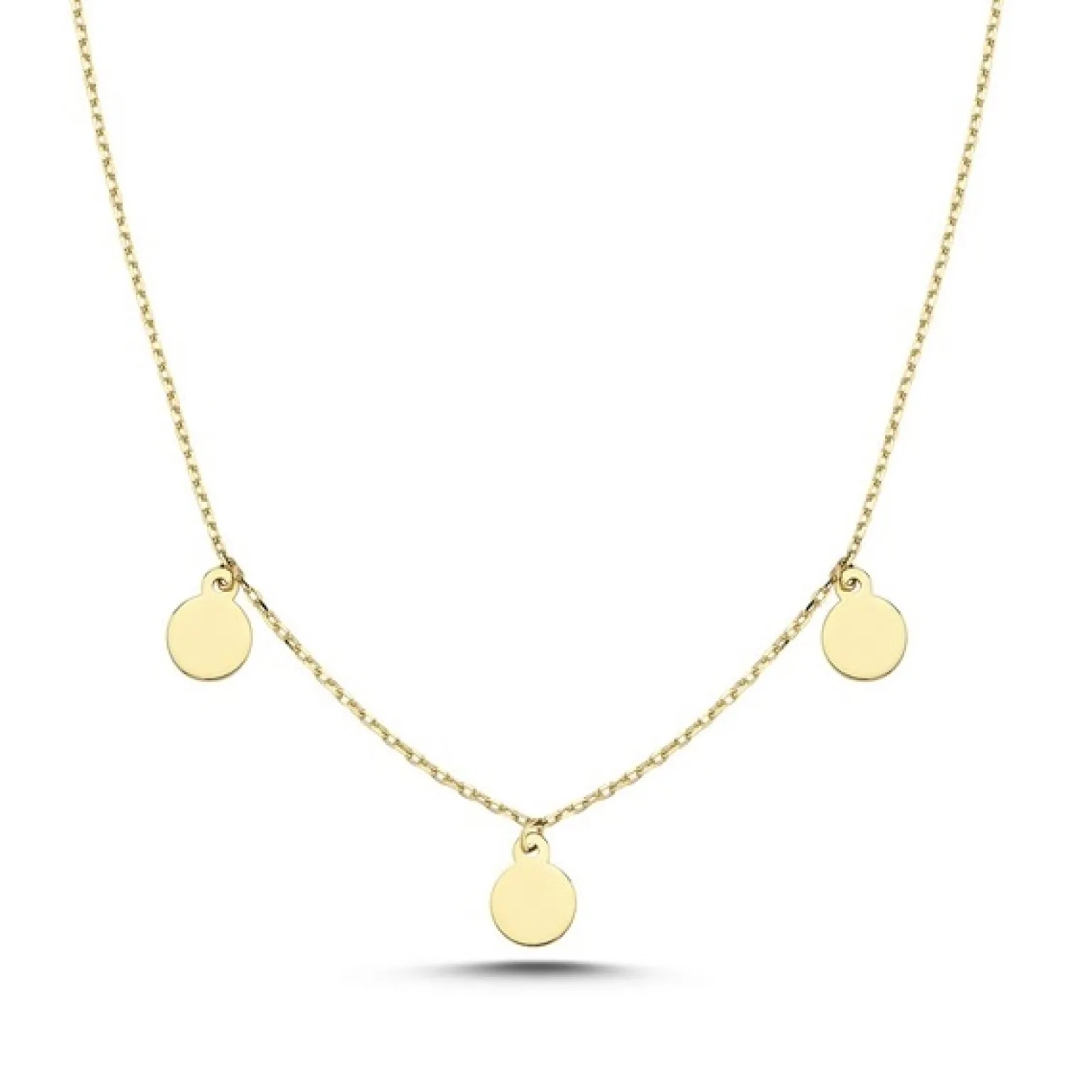 MELFIA Halskette mit 3 Münzen 14kt. Gold