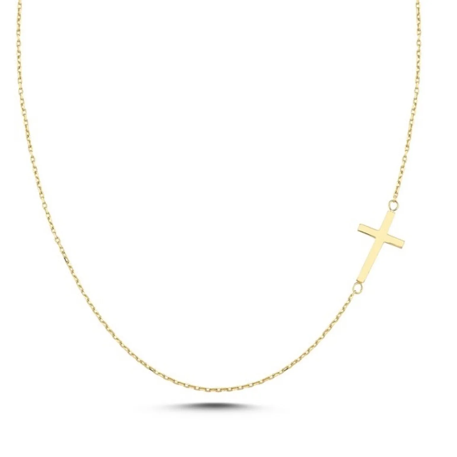 MELFIA Halskette mit Kreuz 14kt. Gold 42+3cm