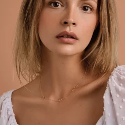 MELFIA Halskette mit Unendlichkeitszeichen 14kt. Gold 42+3cm.