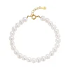 MerlePerle - Alayah Perlenarmband aus vergoldetem Silber