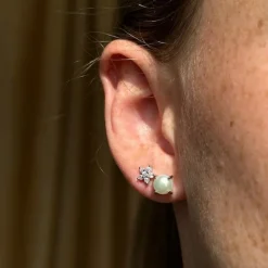 MerlePerle - Alma Perlenohrringe in silber mit echter Perle