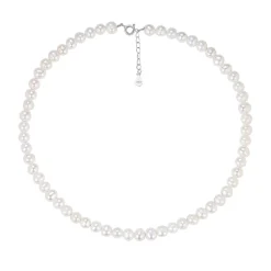 MerlePerle - Alyah Perlenkette aus schöne silber