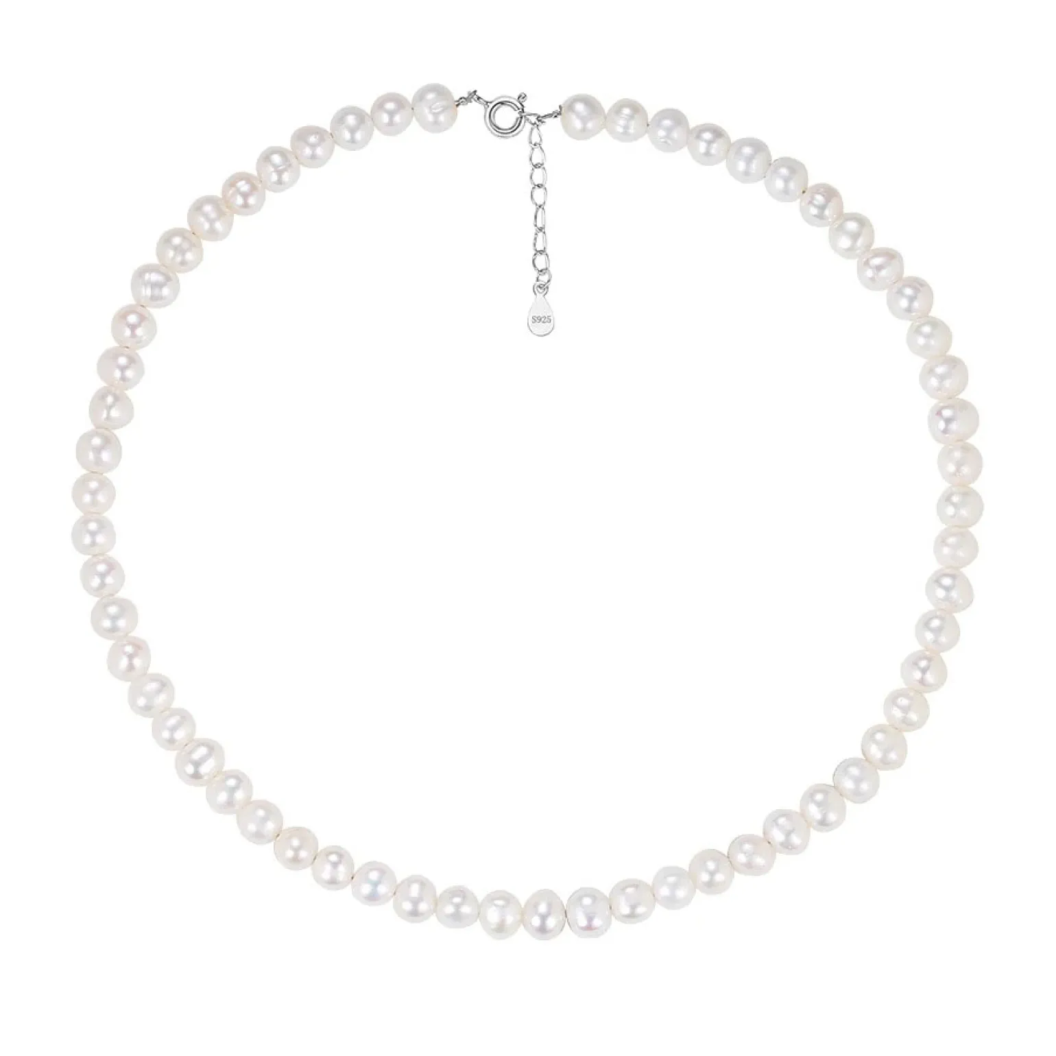 MerlePerle - Alyah Perlenkette aus schöne silber