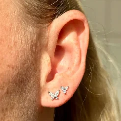 MerlePerle - Anni Ohrringe in silber m. zirkonia