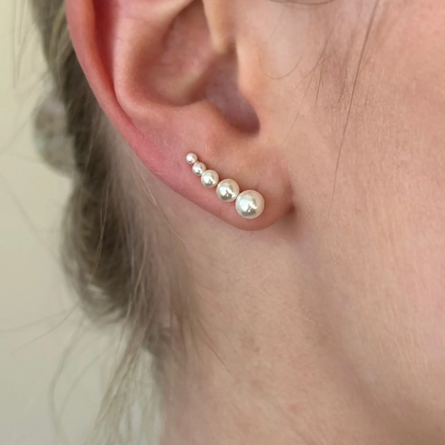 MerlePerle - Chrispy Crawlers in vergoldete silber mit Perlen