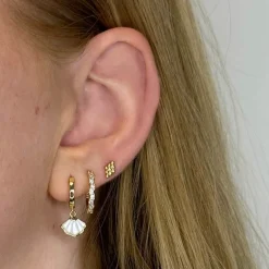 MerlePerle - Kiki Ohrstecker aus vergoldete silber