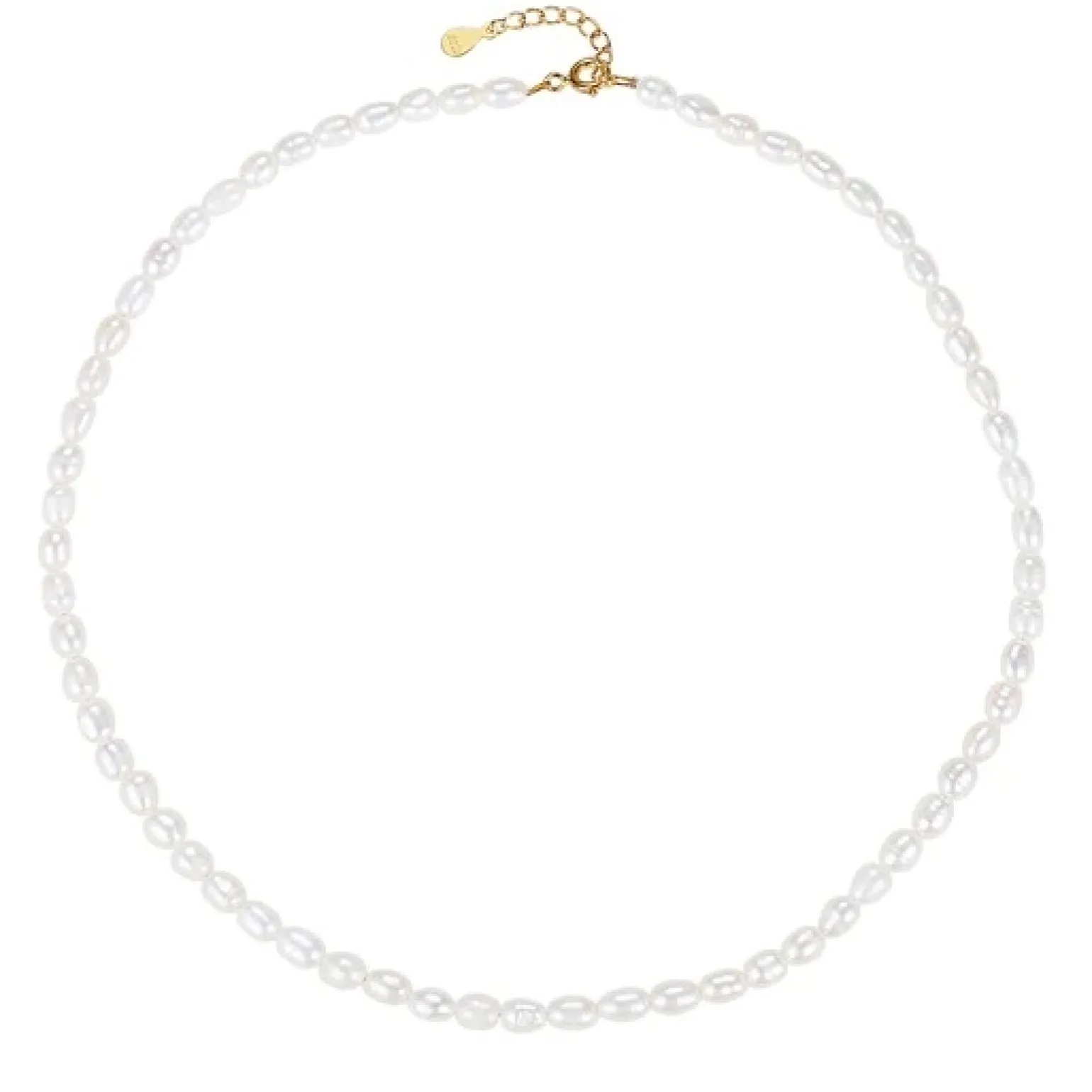 MerlePerle - Mimi Perlenkette in vergoldete silber