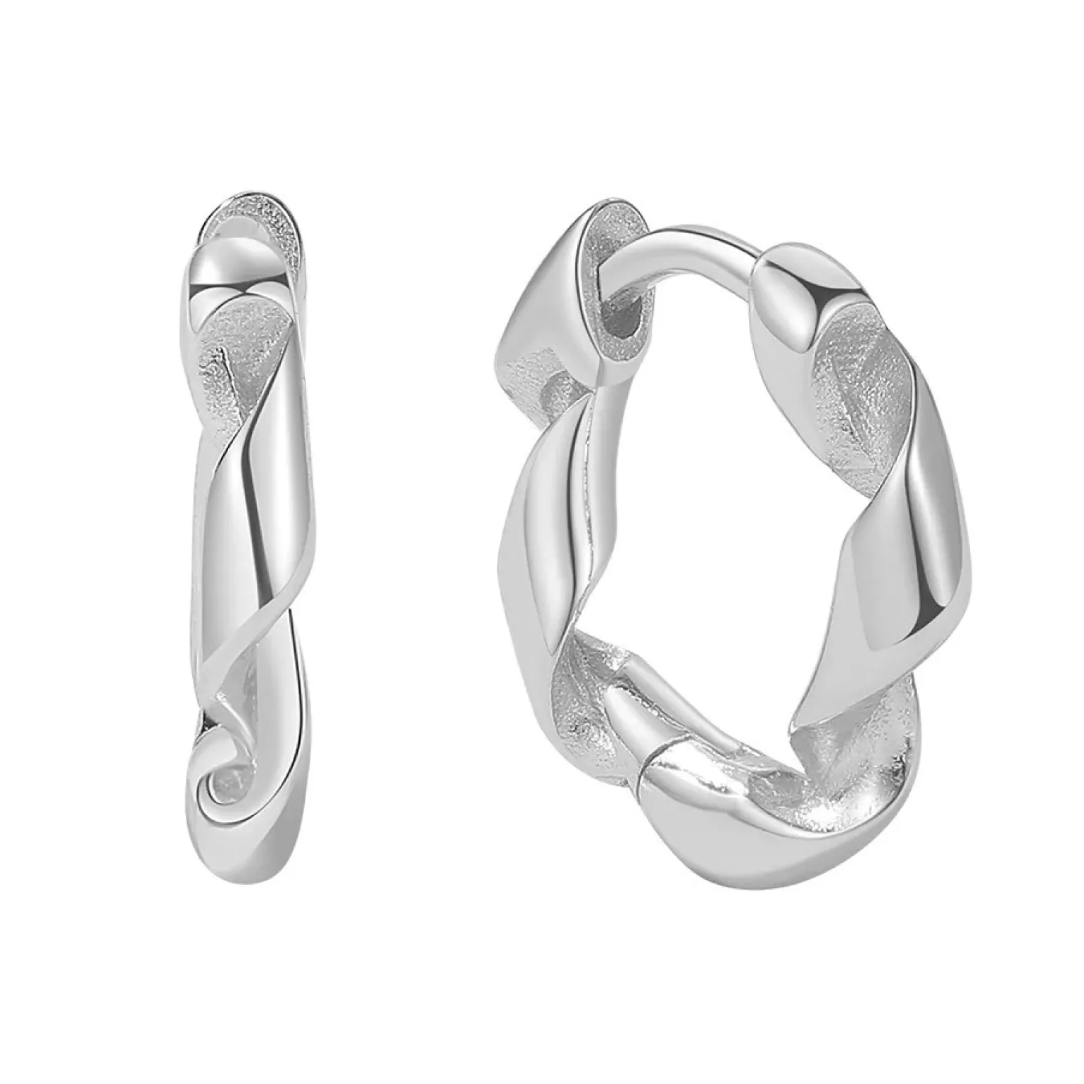 MerlePerle - Olivia Creolen in Sterling silber