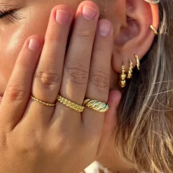 MerlePerle - Paloma Ring aus Vergoldeter Silber