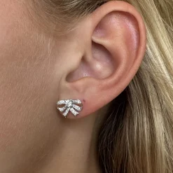 MerlePerle - Rikke Ohrringe in silber mit Schleifen