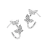 MerlePerle - Schmetterling-Ohrringe in silber m zirkonia