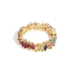 MerlePerle - Silja Perlenring in vergoldete silber mit Perlen