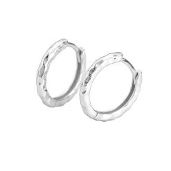 MerlePerle - Smilla Große Creolen aus silber 12 mm