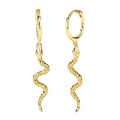 MerlePerle - Tally Hoops in vergoldete silber mit Schlauch