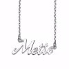 Namenshalsketten in silber mit optionalem Namen